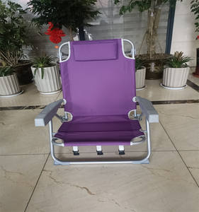 كرسي أزرق أرجواني قابل للتعديل متعدد الأوضاع قابل للطي مستوي حسب الطلب - Product Image 5