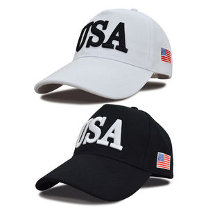 Casquette de baseball USA, drapeau américain, casquettes de sport, logo brodé 3D personnalisé, casquettes de baseball 5 panneaux, casquette de sport en acrylique, livraison rapide - Product Image 1