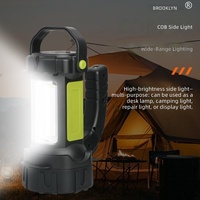 Lanterne de camping AlpsWolf, projecteur LED rechargeable 800LM 3600 mAh, sangle incluse, portable, lumineux, pour situations d'urgence, randonnée en plein air, ABS
