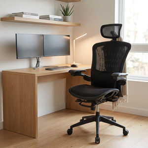 Modern Executive Home Adjustable <b>Computer</b> Swivel Mesh Office Chair Breathable Mesh Tilt Mechanism Height Adjustable Armrest - Product Image 1