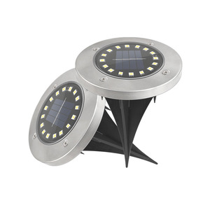 Lampada Solare <span class=keywords><strong>da</strong></span> <span class=keywords><strong>Giardino</strong></span> con Sensore di Luce 8/16 LED, Illuminazione Interrata per Sentieri e Pavimenti - Product Image 2