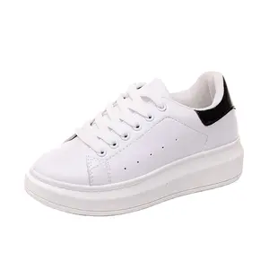 Mädchen Jungen Schnür mode Sneakers Kleinkind/Little/Big Kid Plattform Mode Trainer Kinder Echt leder Marken schuhe