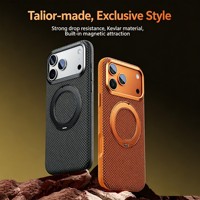 Coque de téléphone de luxe pour dropshipping avec support magnétique, antichute et protection renforcée, étui professionnel pour homme compatible iPhone 17 Pro Max