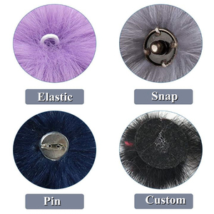 Vente en gros de <span class=keywords><strong>pompons</strong></span> en fausse fourrure de renard pour chaussures - Product Image 3