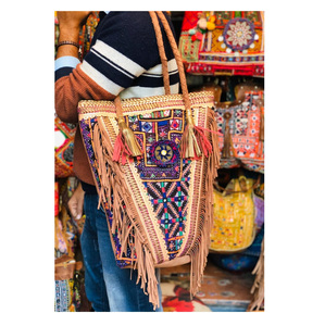 Banjara กระเป๋าสะพายไหล่สำหรับผู้หญิงกระเป๋าคลัทช์ปักลายวินเทจสุดหรูออกแบบได้ตามต้องการสำหรับช้อปปิ้งตอนเย็นกระเป๋าสะพายไหล่ขายส่ง - Product Image 3