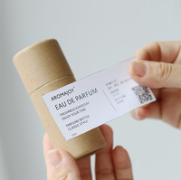 Tube en papier kraft enduit de silicone pour bouteille à bille d'huile essentielle et de lotion, boîte d'emballage épaissie anti-chute, rangement cosmétique vide