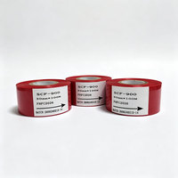 Red SCF-900 Color Ribbon Hot Stamp Ribbon 25mm*100m Bright Color Ink Foil for Food Pouch Medicine Box Production Date Coding