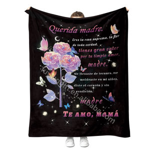 Ngày của mẹ Quà Tặng 2024 tùy chỉnh thiết kế để Thư Mẹ Tây Ban Nha mẹ sang trọng chăn ném - Product Image 2