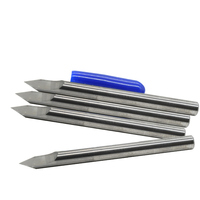 Tungsten Karbida 20/30/45/60/90 Derajat 0.1Mm Mata Ukir Karbida Alat Router CNC untuk Papan PCB, Akrilik, Ukiran Kayu