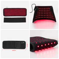 Ceinture de thérapie par lumière infrarouge portable et rechargeable 650nm 850nm pour soulager la douleur, avec minuterie, à porter sur le corps