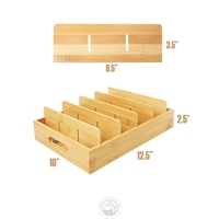 Porte-vaisselle en bois personnalisé Pot alimentaire couvercle organisateur support de stockage support armoires de cuisine organisateur alimentaire stockage conteneur organisateur