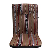 Chaise de sol pliable réglable pour adultes, avec support dorsal, rembourrée en tissu saoudien, pour méditation, utilisation intérieure et extérieure