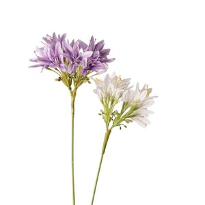 Lirio Artificial de Agapanto Blanco Lavanda Hecho a Mano, Decoración para <span class=keywords><strong>el</strong></span> Hogar, Bodas, Navidad, Graduación, Año Nuevo Chino - Product Image 6