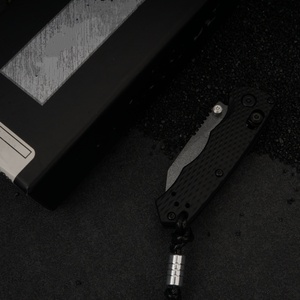 Cuchillo de bolsillo táctico BM290, hoja de acero inoxidable con punta caída, perilla para el pulgar, mango de nailon, OEM - Product Image 5