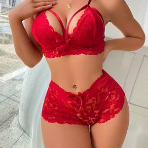 Женский сексуальный кружевной бюстгальтер с глубоким V-образным вырезом - Product Image 4