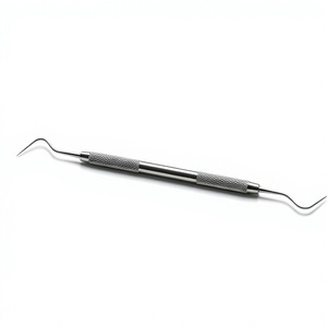Curette parodontale manuelle mini en acier inoxydable de qualité chirurgicale, détartreur dentaire ergonomique avec poignée en silicone codée par couleur, qualité supérieure - Product Image 1