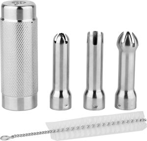 Distributeur professionnel de crème fouettée en acier inoxydable entier avec 3 buses de décoration et support 1 pinte/500ML <span class=keywords><strong>fouet</strong></span> à crème - Product Image 3