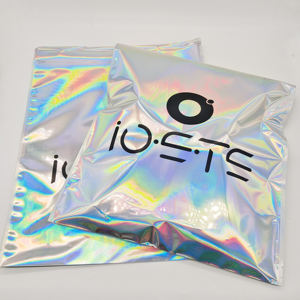 Holographic Poly Postage Mailers Foil Mailing Envelopes Laser Self Adhesive Shipping <b>Bags</b> for <b>Clothing</b> <b>Packaging</b> - Product Image 1