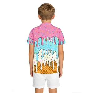 T-shirt de golf pour enfants, personnalisé avec impression par sublimation, design <span class=keywords><strong>gratuit</strong></span>, performance, doux, anti-transpiration, séchage rapide, polos pour enfants - Product Image 2