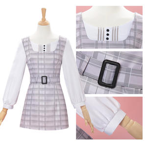 BanG Dream It's <span class=keywords><strong>MyGO</strong></span> Qianzao Ai Yin 2 piezas Cosplay vestido Anime disfraces Plaid Lolita vestido de talla grande - Product Image 2