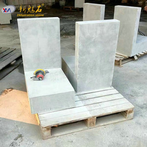 Nuevos Materiales de Construcción de Piedra Artificial, Banco de Piedra Artificial GRC Gris de Alta Resistencia, Muebles de Patio para Interiores y Exteriores - Product Image 1