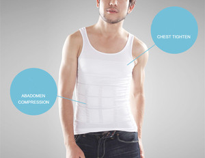 Vente en gros usine – Nouveauté : Débardeur amincissant respirant pour <span class=keywords><strong>homme</strong></span> – Sous-vêtement <span class=keywords><strong>de</strong></span> compression - Product Image 3