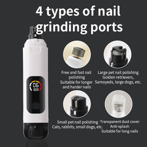 JiaBei Pet Nail Grinder LED‑illuminated blood‑line cat nail clippers and <b>dog</b> grooming <b>scissors</b> with a nail grinder.and grinder - Product Image 2