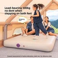 Colchón Inflable Automático para Exteriores, Colchón de Aire Portátil para Acampar, con Núcleo de Plumas, Muebles para el Hogar, Bomba de Aire Integrada, Minimalista