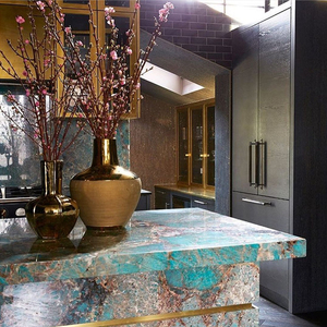 YDSTONE Luxury Natural <strong>Stone</strong> <strong>Green</strong> Quartzite Countertops <strong>Green</strong> Quartzite Slab For Table Tops - Product Image 5