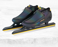 En stock, patins à roulettes de vitesse sur glace professionnels pour adultes de haute qualité, en fibre de carbone HEAD, lame en acier inoxydable, légers et confortables