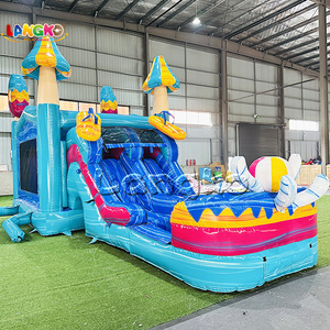 Oferta Especial: Combo de Tobogán Hinchable Comercial para Fiestas al Aire Libre con Soplador de Aire y Casa de Rebote - Product Image 3