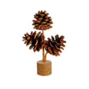 Cône de pin écologique bois artisanat forêt durable maison Accent cadeau hôtel Restaurant Table décor naturel maison pièce maîtresse - Product Image 1