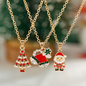 Conjunto <span class=keywords><strong>de</strong></span> collar <span class=keywords><strong>de</strong></span> <span class=keywords><strong>Navidad</strong></span> Unisex <span class=keywords><strong>de</strong></span> moda adornos <span class=keywords><strong>de</strong></span> campana con bastón <span class=keywords><strong>de</strong></span> alce y colgante <span class=keywords><strong>de</strong></span> árbol <span class=keywords><strong>de</strong></span> Papá Noel joyería <span class=keywords><strong>de</strong></span> aleación regalo <span class=keywords><strong>de</strong></span> <span class=keywords><strong>Navidad</strong></span> <span class=keywords><strong>Amazon</strong></span> - Product Image 2