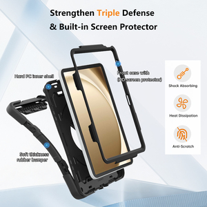 Étui robuste 360° antichoc avec dragonne et emplacement <span class=keywords><strong>pour</strong></span> stylet <span class=keywords><strong>pour</strong></span> <span class=keywords><strong>tablette</strong></span> <span class=keywords><strong>Samsung</strong></span> Galaxy A11+ 11 pouces SM-X230 SM-X236 - Product Image 6