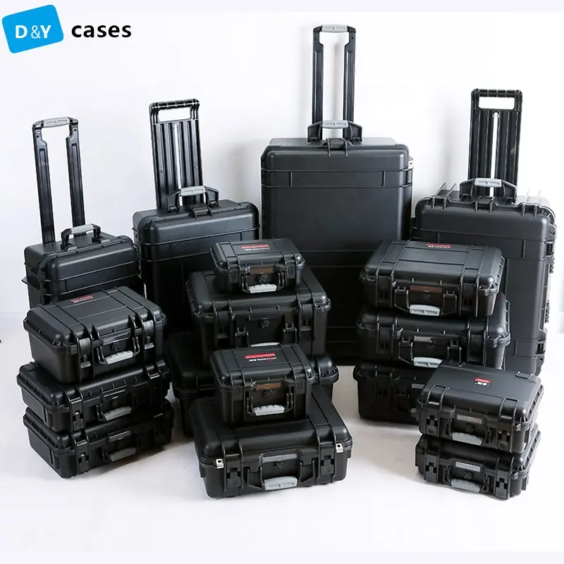 Very hard security case with Foldable Handle waterproof box storage protect EVA case