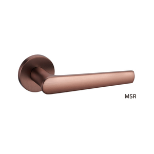 Poignée de <span class=keywords><strong>porte</strong></span> <span class=keywords><strong>ronde</strong></span> en alliage de zinc massif avec un design moderne, finition dorée moletée pour portes en bois - Product Image 3