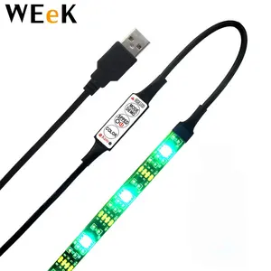 USB TV LED Strip Lampu TV Backlight SMT 5050 RGB Multi Warna Rope Light untuk TV dan Laptop WL-USB3K-02