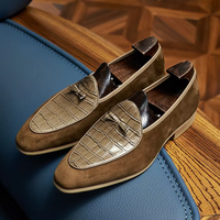 Nouvelles Chaussures Oxford Homme Grande Taille en Cuir Véritable Respirant, Antidérapantes, Formelles pour Bureau et Tenues Habillées