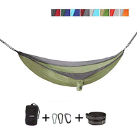 Hamac de survie portable pour camping, jardin, extérieur, loisirs, voyage, double balançoire suspendue
