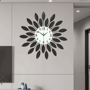 Đồng hồ sáng tạo hiện đại Nhà phòng khách Đồng hồ trang trí nhà im lặng điện tử thạch anh Đồng hồ treo tường nghệ thuật kim loại đồng hồ treo tường - Product Image 4