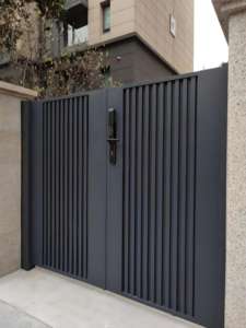 מפעל עיצוב מודרני ישיר עיצוב מודרני הזזה שער גן דלתות פלדה שער כניסה - Product Image 2