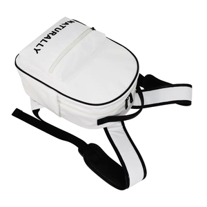 กระเป๋าเป้ผ้าแคนวาสสีขาวรีไซเคิลพิมพ์ลายตามสั่ง กระเป๋าโลโก้โรงเรียนรักษ์โลก รับผลิตแบบ OEM กระเป๋าแบรนด์ส่วนตัว กระเป๋าเป้เด็ก - Product Image 4