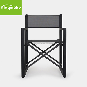 Chaise d'extérieur pliante moderne noire pour hôtel, bistro, café, terrasse, meubles de patio, chaises de jardin - Product Image 1