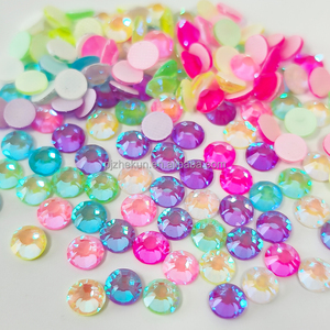 Zk màu xanh lá cây Opal SS3-SS40 không sửa chữa kính Rhinestone pha lê phẳng trở lại đá quý kim cương Nail Art DIY thủ công phụ kiện - Product Image 4