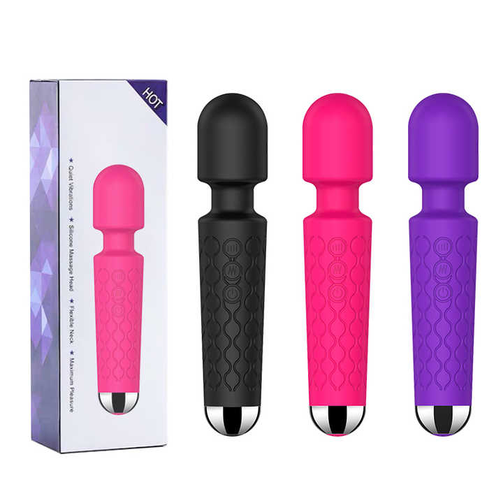 Women's Wand Vibrator / Adult Clitoris Stimulator / USB Rechargeable Sex Massager