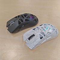 Ratón Inalámbrico USB BT Ligero con Diseño Hueco, Tri-Modo, 12000 Dpi, Recargable, RGB, para Juegos, Ergonómico