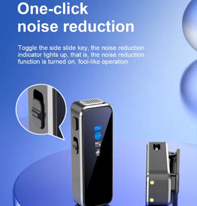 Micrófonos Lavalier inalámbricos baratos de alta calidad para teléfono móvil Dual Lapel 2,4G condensador omnidireccional para entrevista de Vlog - Product Image 4