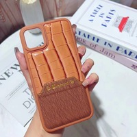 Coque de téléphone portable en cuir d'origine, accessoires, coque arrière pour iPhone 11 12 13 14 15 16 17 18 Pro Max