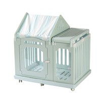 Enclos pour chien en polyéthylène haute densité translucide, enclos pour animaux de compagnie d'intérieur, enclos pour chiens de petite et moyenne taille, maison de style villa, modèle ZYXQ