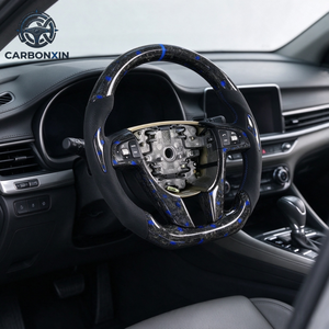Volant en cuir forgé OEM avec LED et fibre de carbone, design sportif et couleurs personnalisables pour Pontiac G6 G8 2005-2009 - Product Image 6